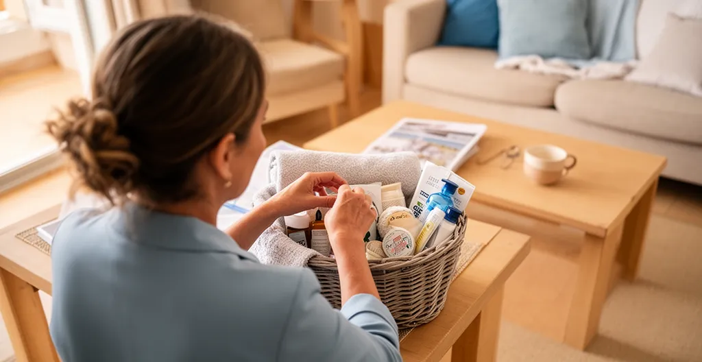 Agent de conciergerie préparant un appartement de location saisonnière pour l'accueil des locataires