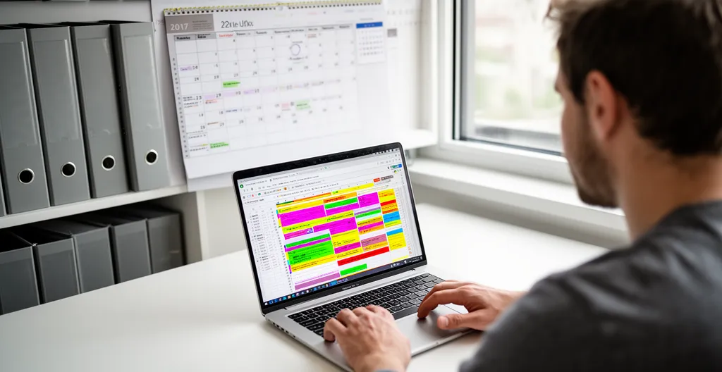 Gestionnaire consultant le planning de rotations des locations saisonnières