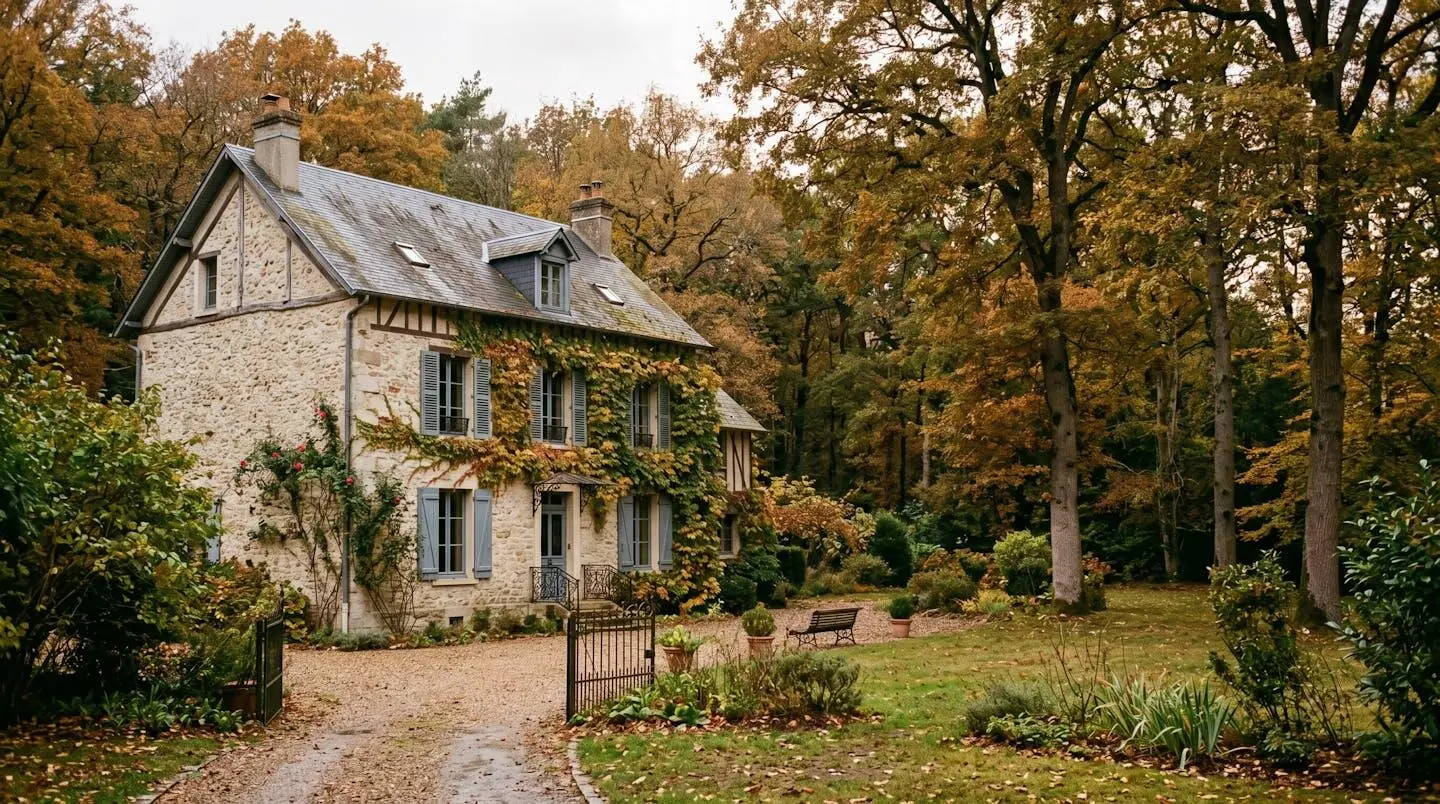 Maison de prestige en lisière de forêt à Saint-Germain-en-Laye, architecture haussmannienne